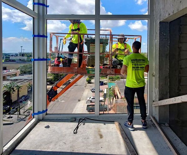 post construction glass damage